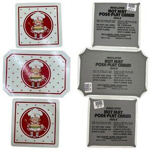 1991 Campbell Soup hot Mats x 3 in 2 different sizes Made in the USA